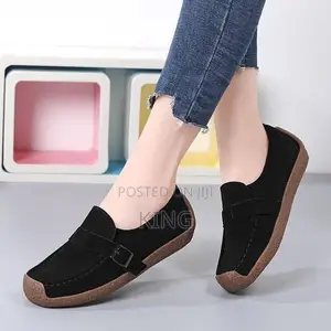 Classy Ladies Moccasins. In Black and Navy Blue