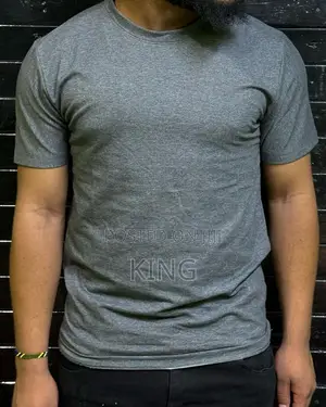 Light Smoke Grey Tshirt. Plain