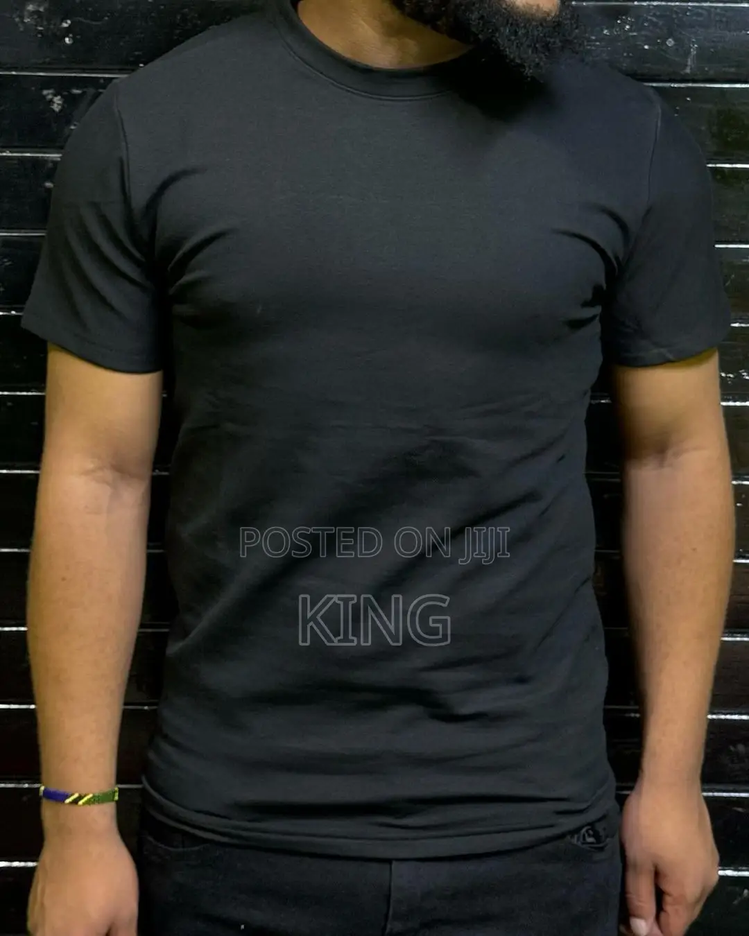 Tshirt White Plain and Black