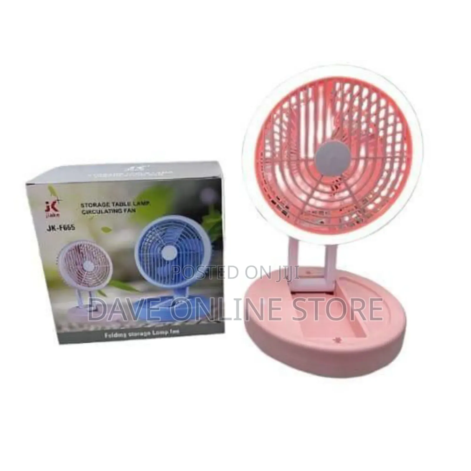 Portable Storage Table Lamp Circulating Fan