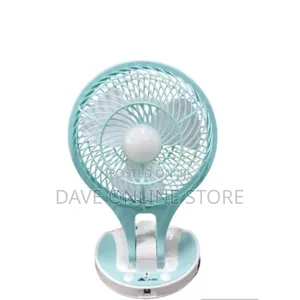 Electric Portable Mini Table Fan - White,Blue