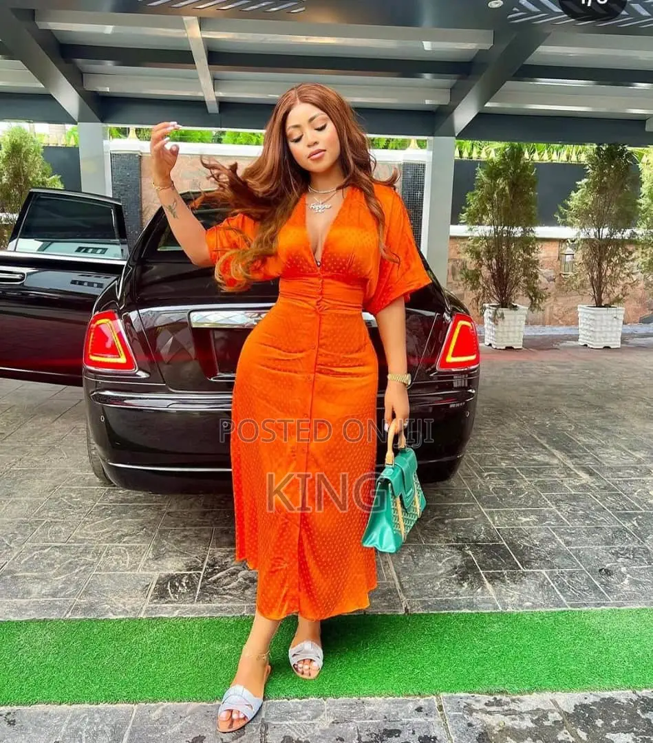 Elegant Orange Dress