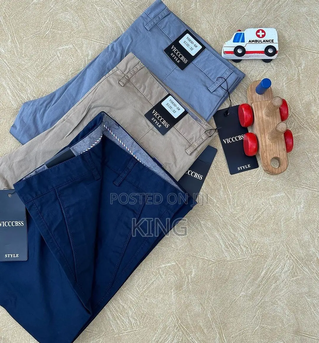 Men's Kaki Trousers.