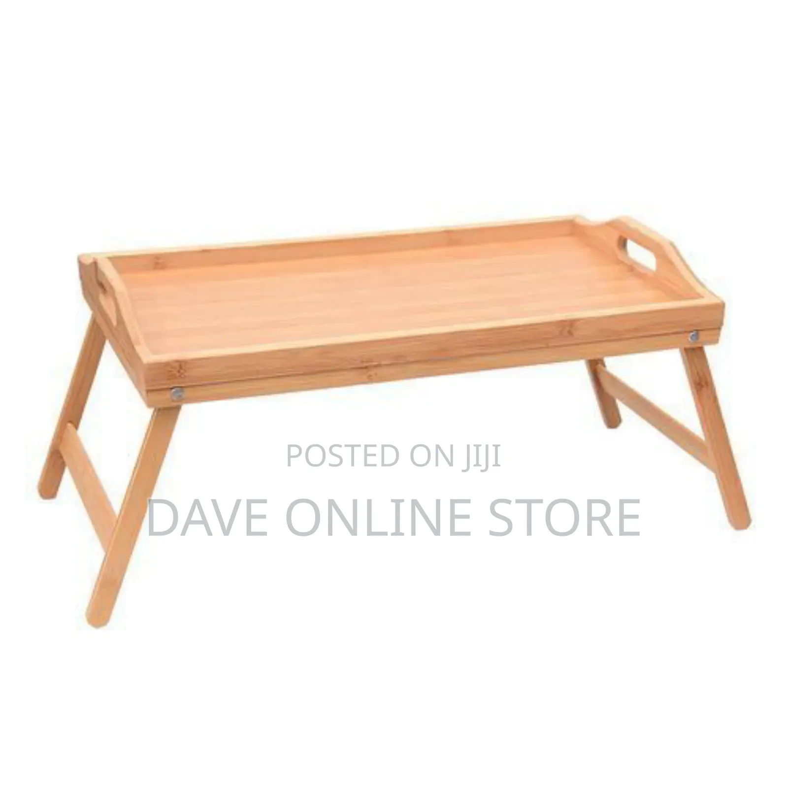 Wooden Foldable Portable Bed Table Food Serving Lap Tray -