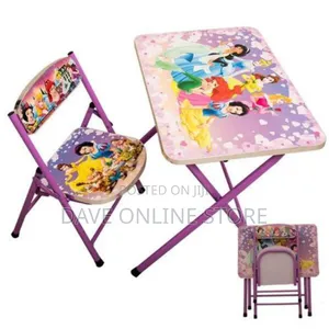 Foldable Characters Kids Table and Chairs