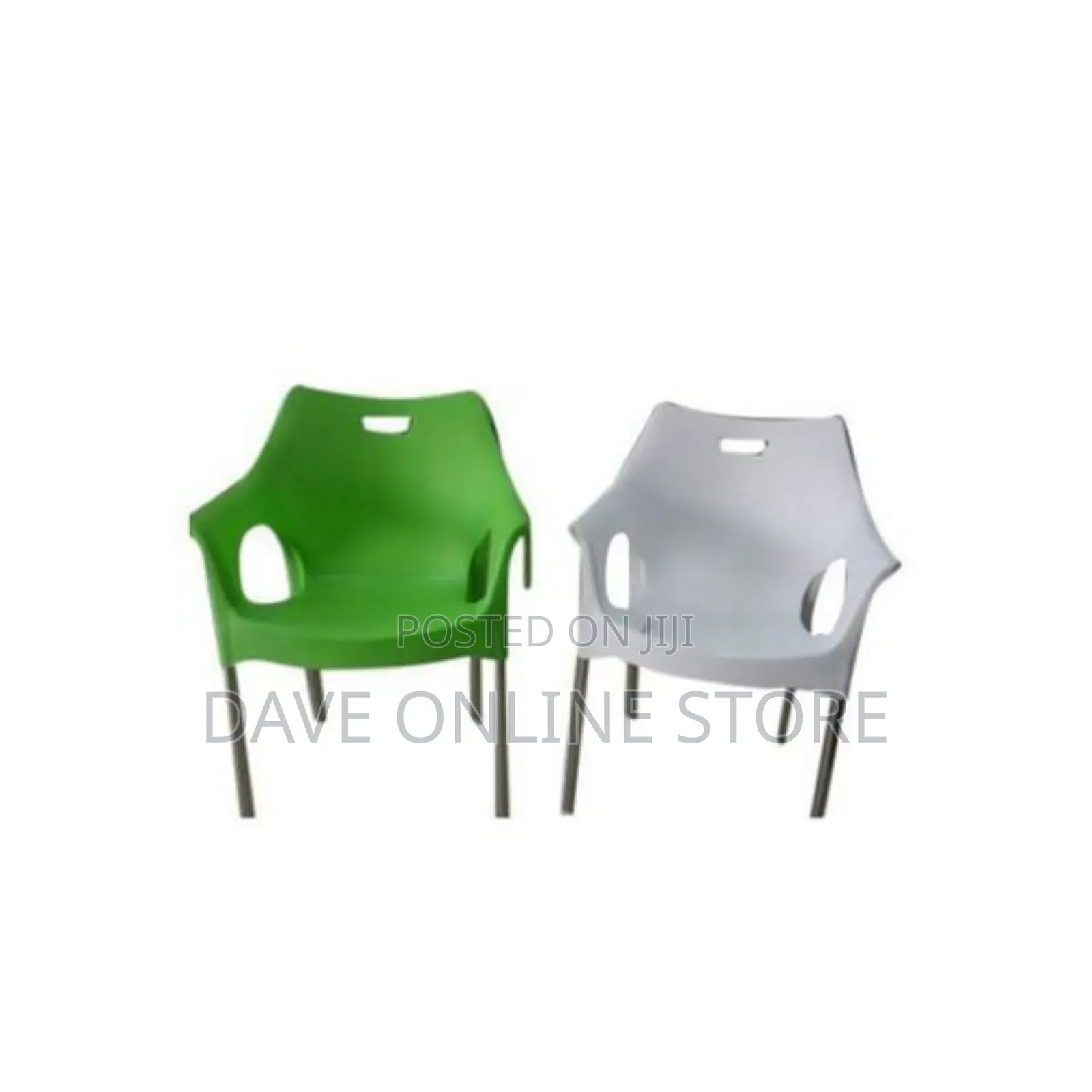Portable Plastic Chair - Orange