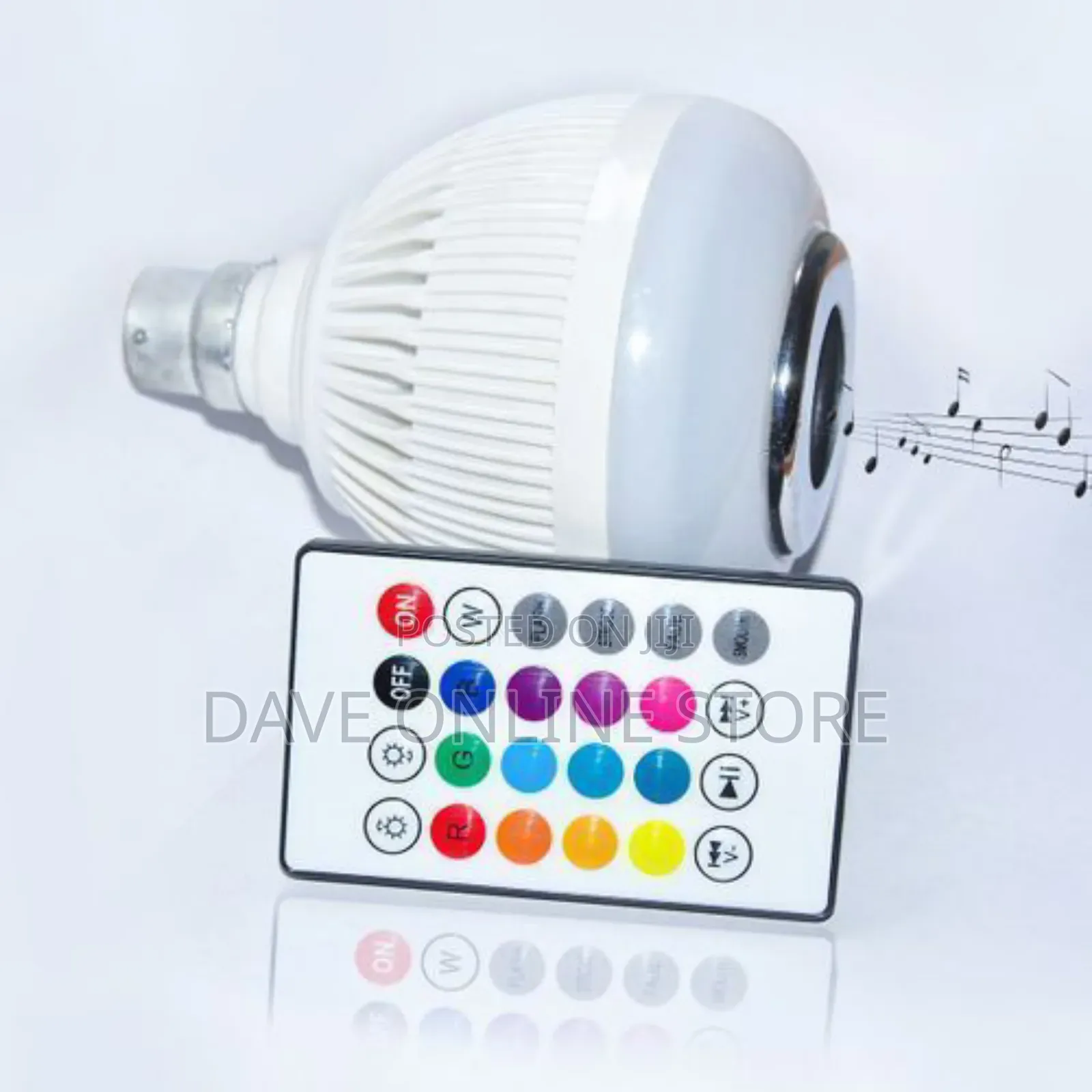The Bluetooth Music Bulb White Multicolor