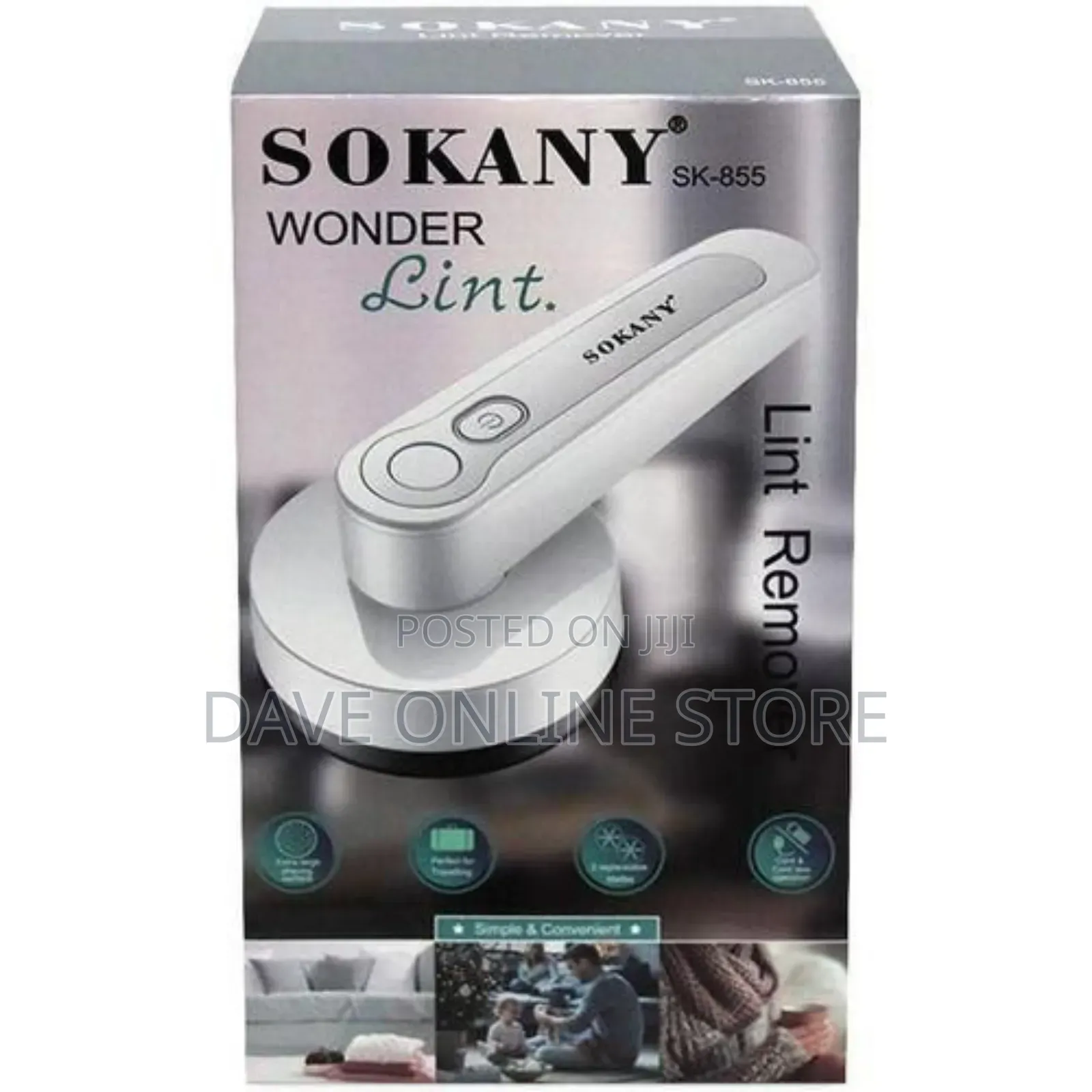 Sokany Rechargeable Wonder Lint Remover, White