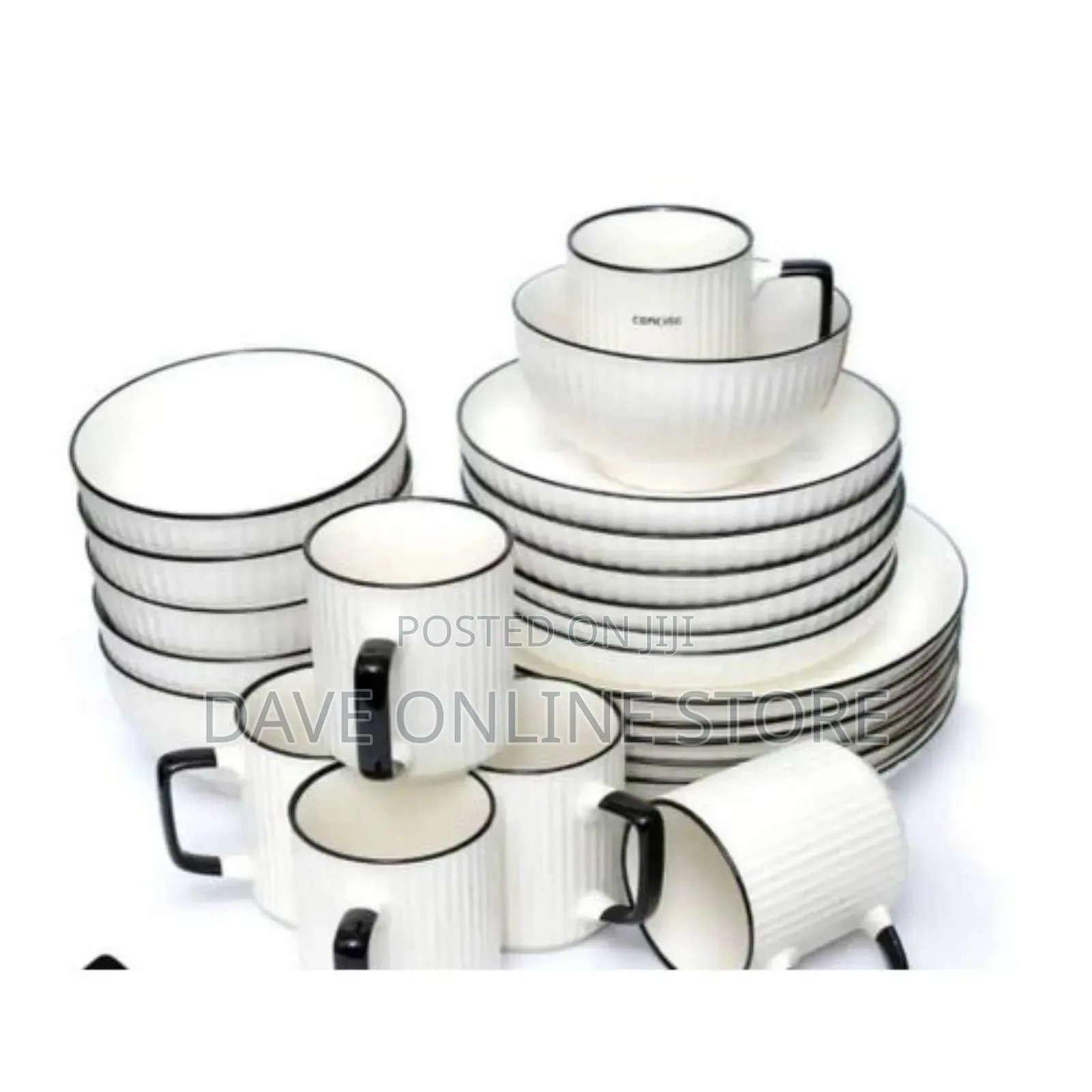 Dinnerware Set With Stripes