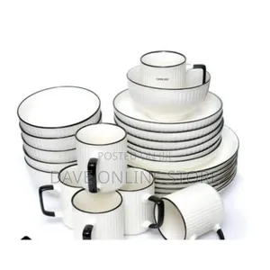 Dinnerware Set With Stripes
