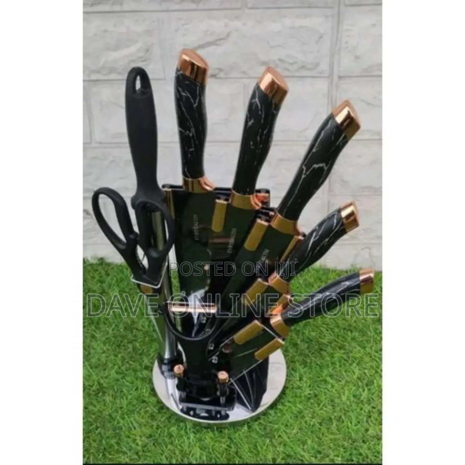 Kitchen Knives Set Black