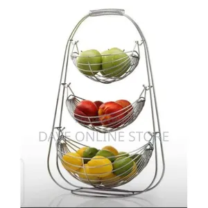 3 Tier Stainless Steel Swinging Fruit Holder