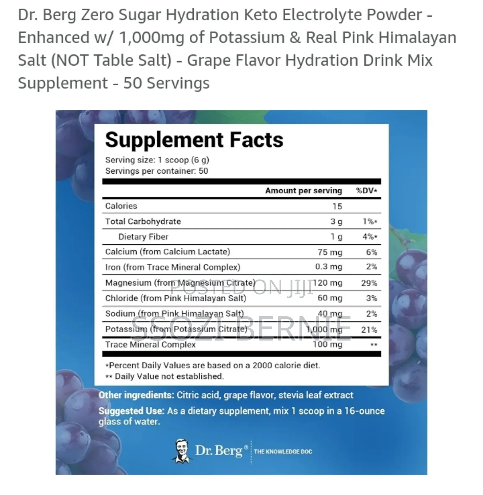 Electrolyte Powder Heart Palpitation Circulation Recovery