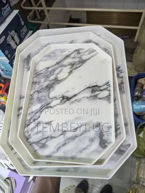 Set of 3 Rectangular Melamine Trays