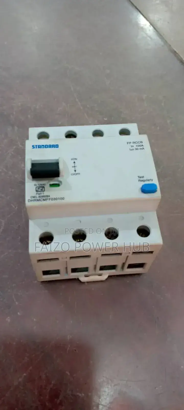 RCCB 63A 4pole 300ma Residual Current Circuit Breaker