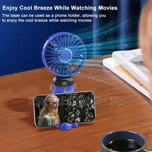 Electric Hand Mini Fan Foldable Rechargeable Neck Fan