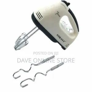 Sokany Super Hand Mixer 7 Speed - White,Grey