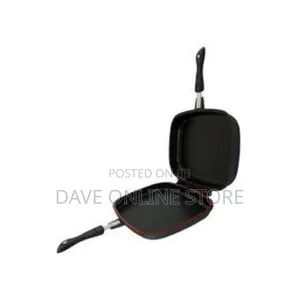 Dessini 36cm Double Grill Pan Non Stick - Black