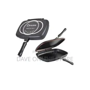 Dessini 36cm Double Grill Pan Non Stick - Black