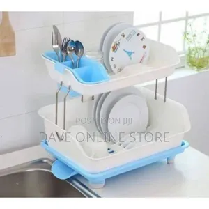 Double Deck Plastic Dish Rack