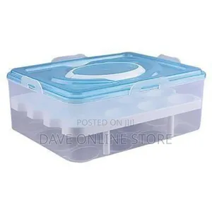 Plastic Egg Box Refrigerator 32 Grid Egg Container
