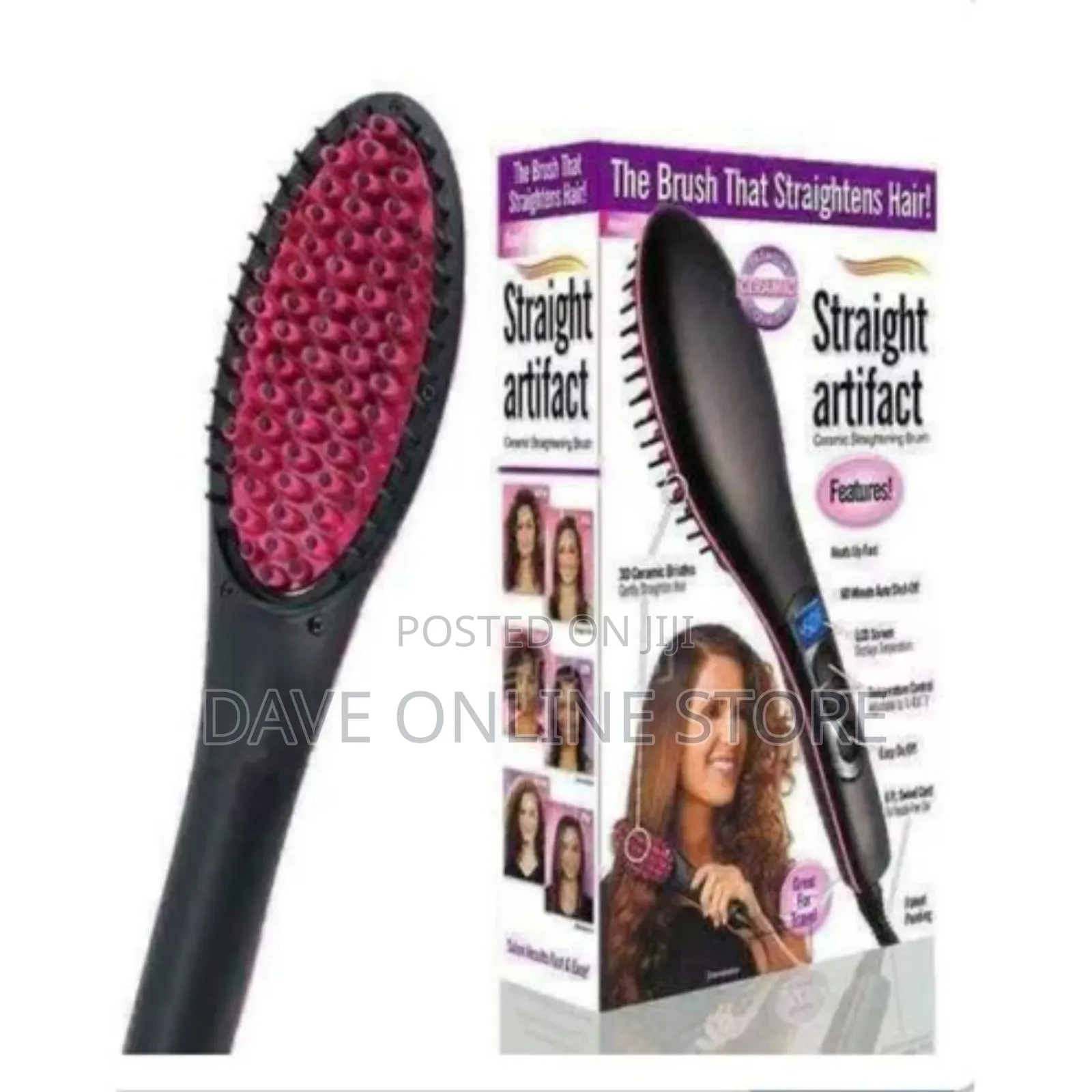 Electric Hair Straightener - Pink
