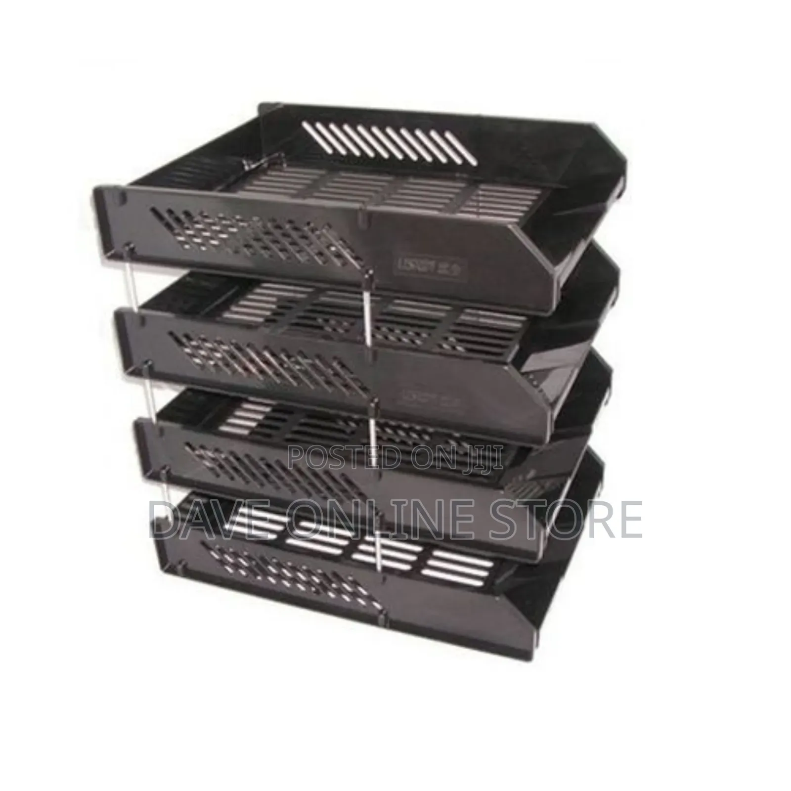 4 Layers Office Tray-Black