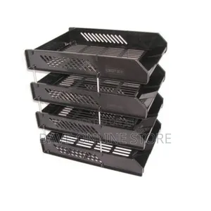 4 Layers Office Tray-Black