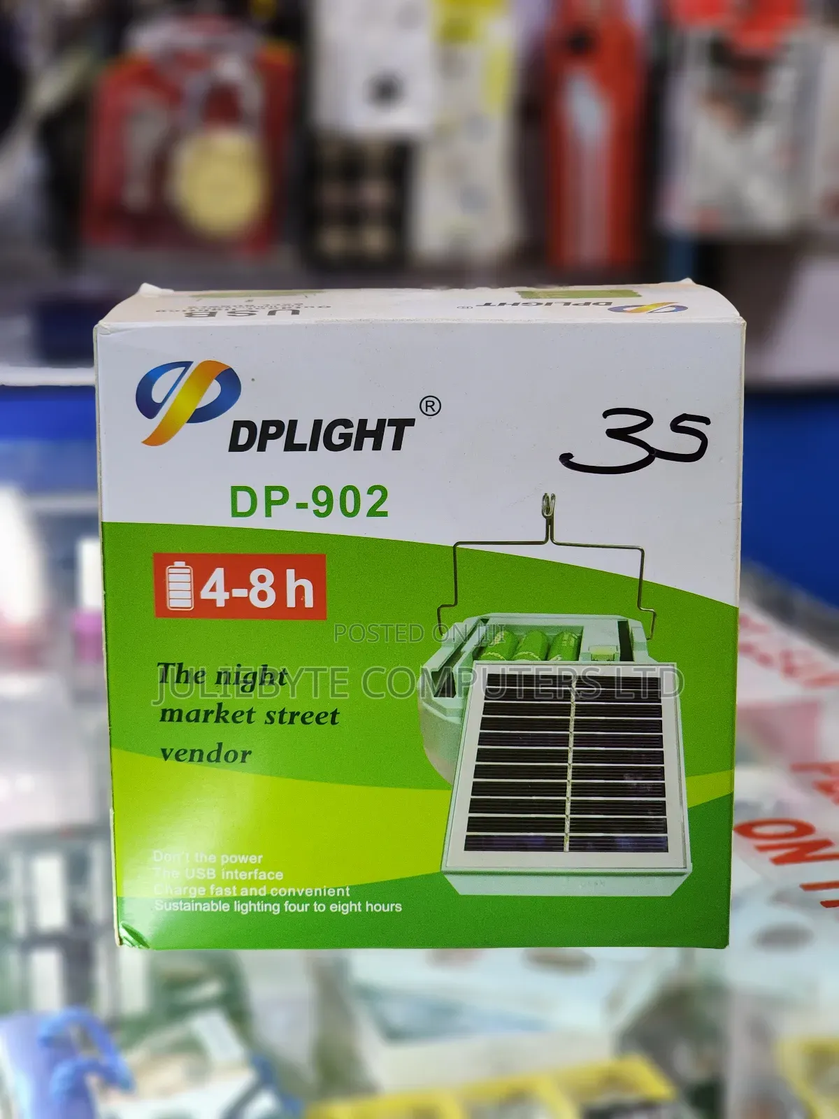 Rechargeable Electric And Solar Lamp