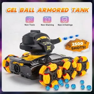 ALKINOOS 6 Wheel Spray Drift Stunt Remote Control Tank Car