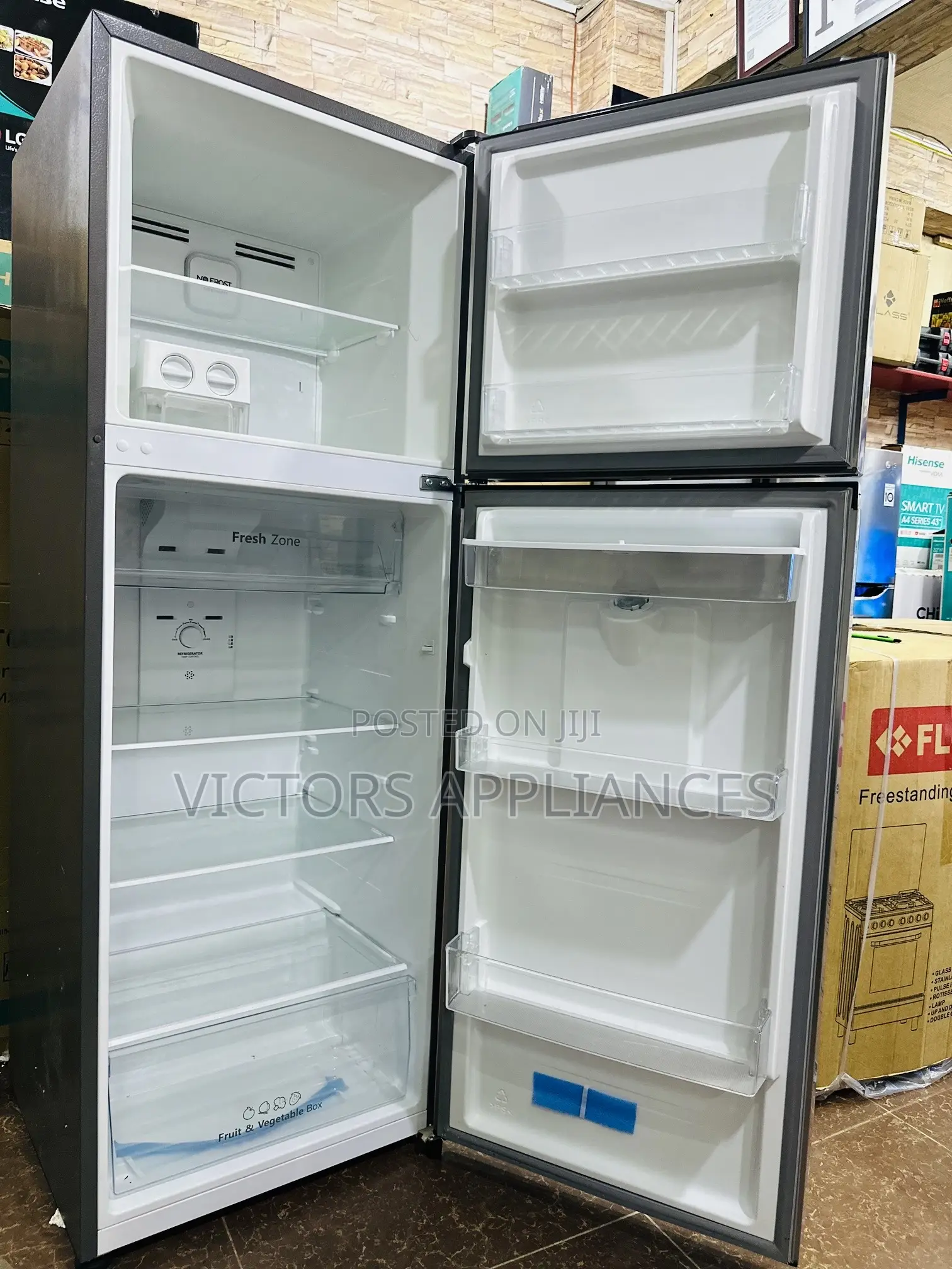 New Model Hisense 419L Double Door Fridge