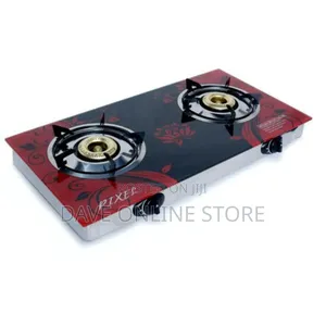 Pixel 2 Burner Tempered Glass Gas Stove Automatic Ignition