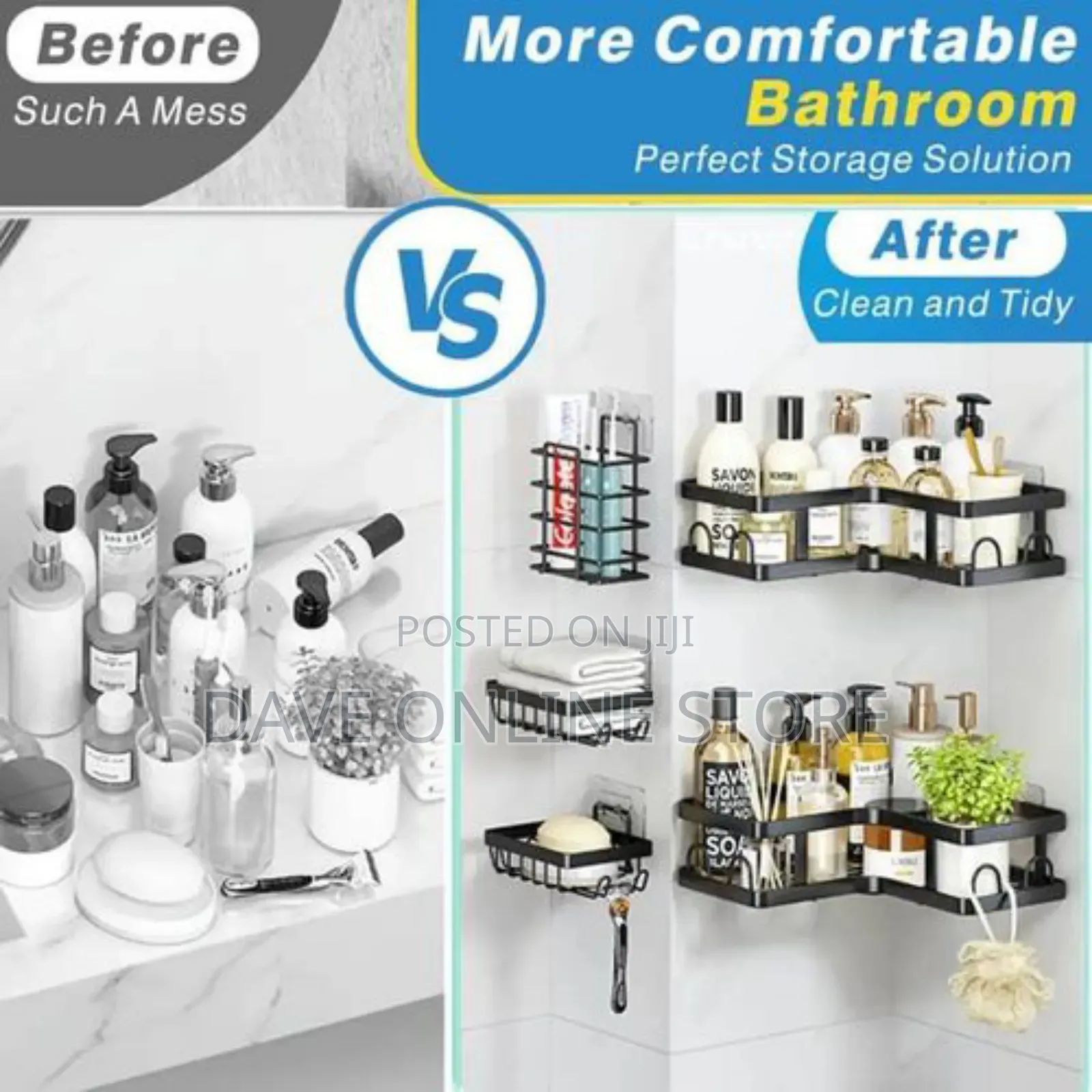 5 Sets Cosmetics Lotion Bathroom Storage Rack
