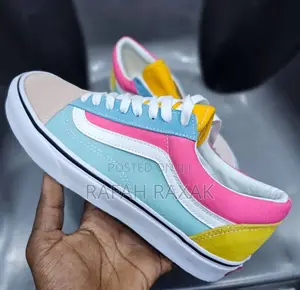 Original Vans Off the Wall Vintage Old Skool Multi Color
