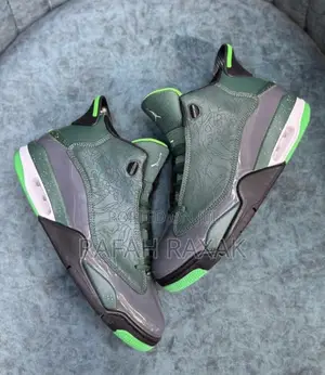 Original Teal/Green Air Jordan Dub Zero Sneakers