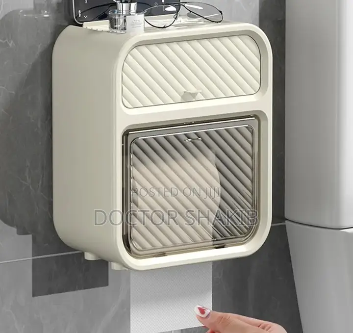 1pc Wall Mounted Simple Toilet Tissue Box/Case
