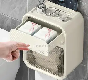 1pc Wall Mounted Simple Toilet Tissue Box/Case