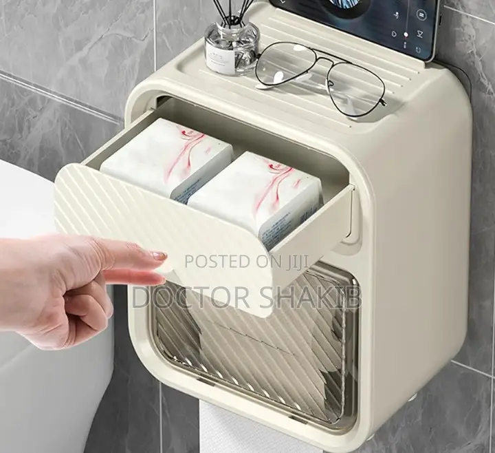 1pc Wall Mounted Simple Toilet Tissue Box/Case