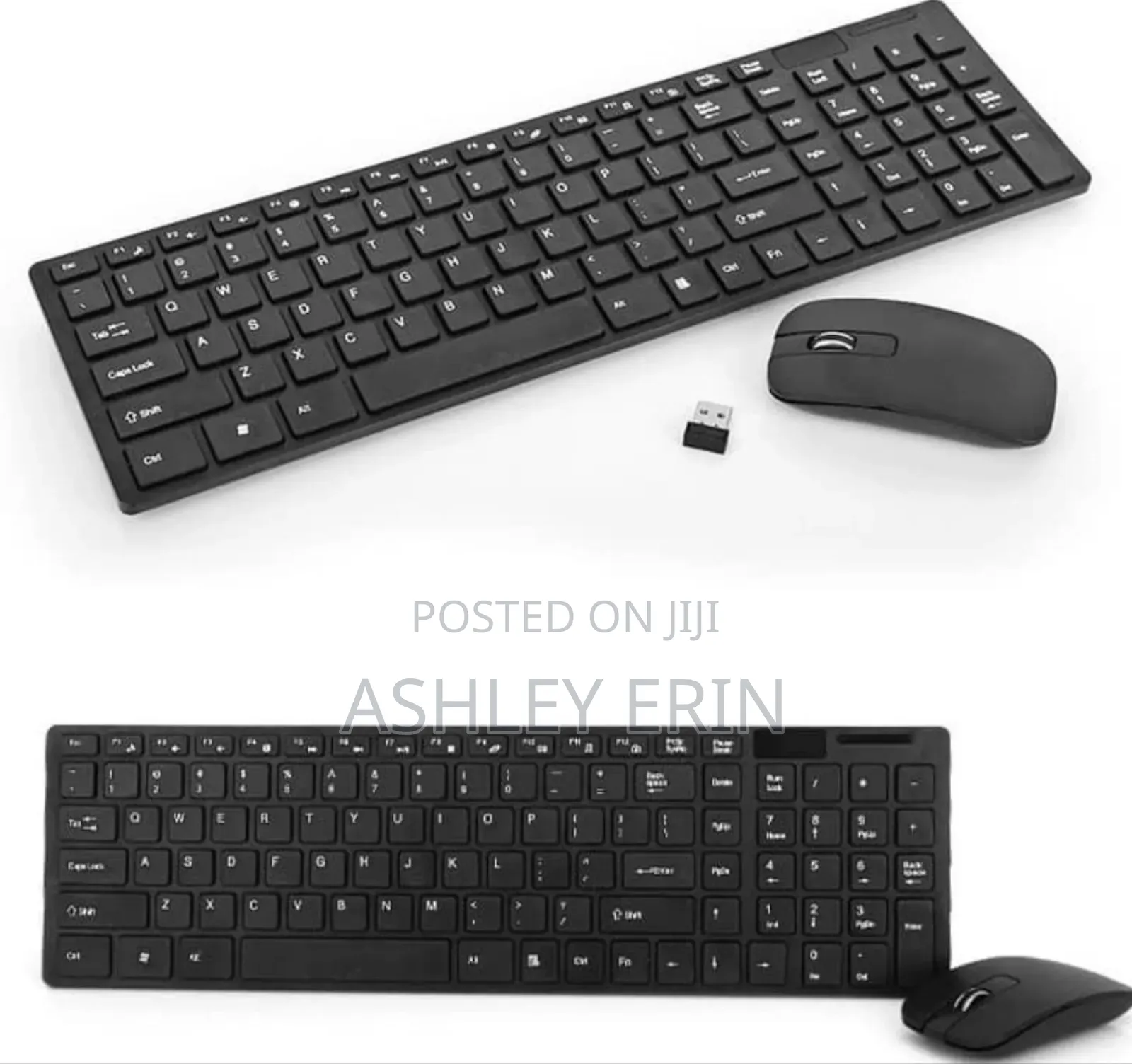 Wireless Keyboard and Mouse Set - Black