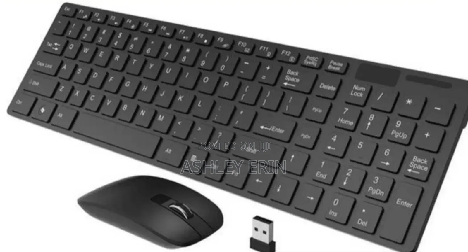 Wireless Keyboard and Mouse Set - Black