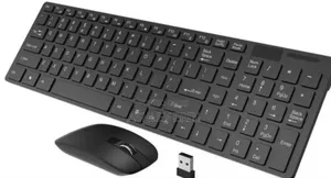 Wireless Keyboard and Mouse Set - Black