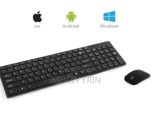 Wireless Keyboard and Mouse Set - Black