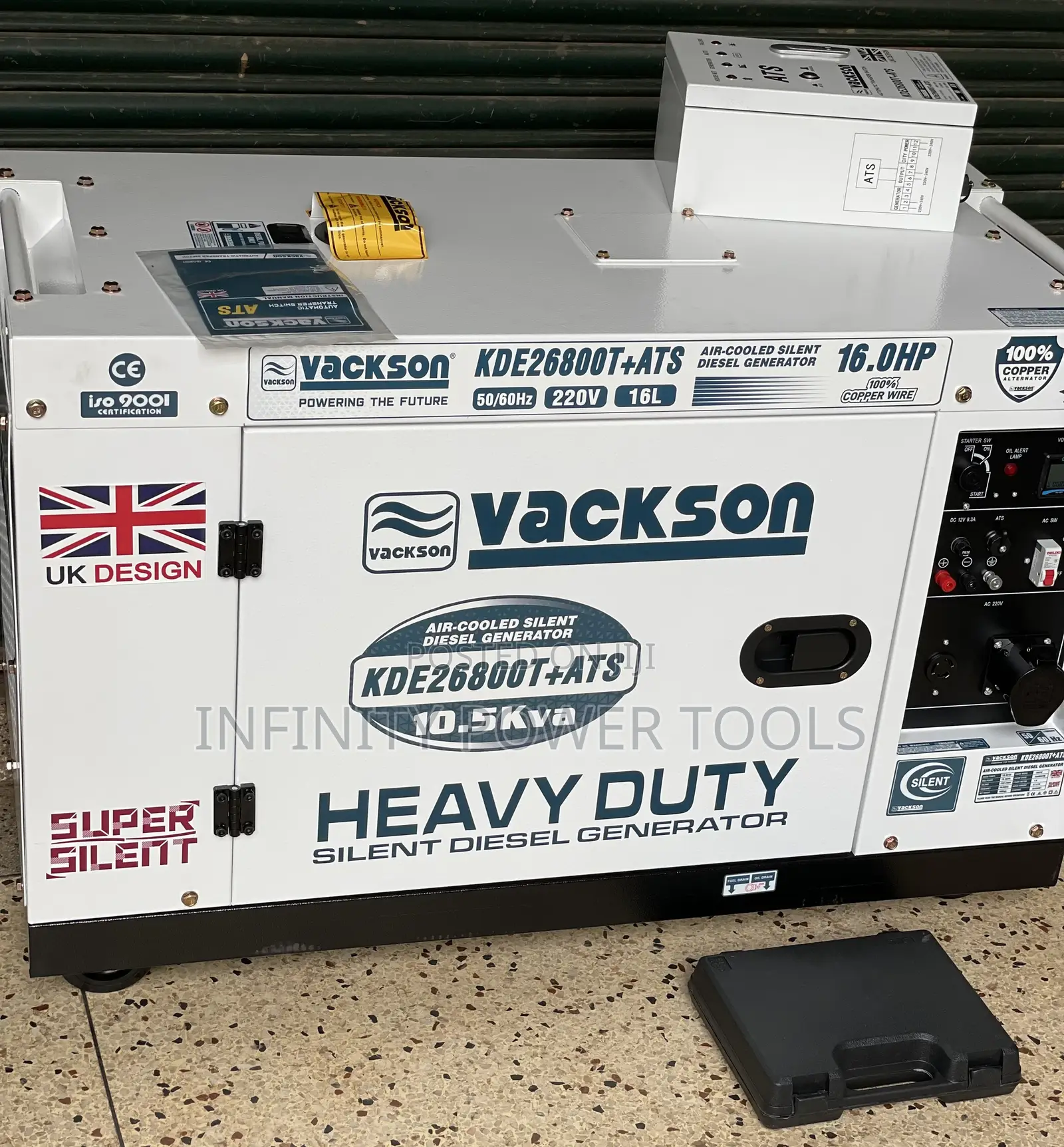 10kva Silent Diesel Generator(Vackson)