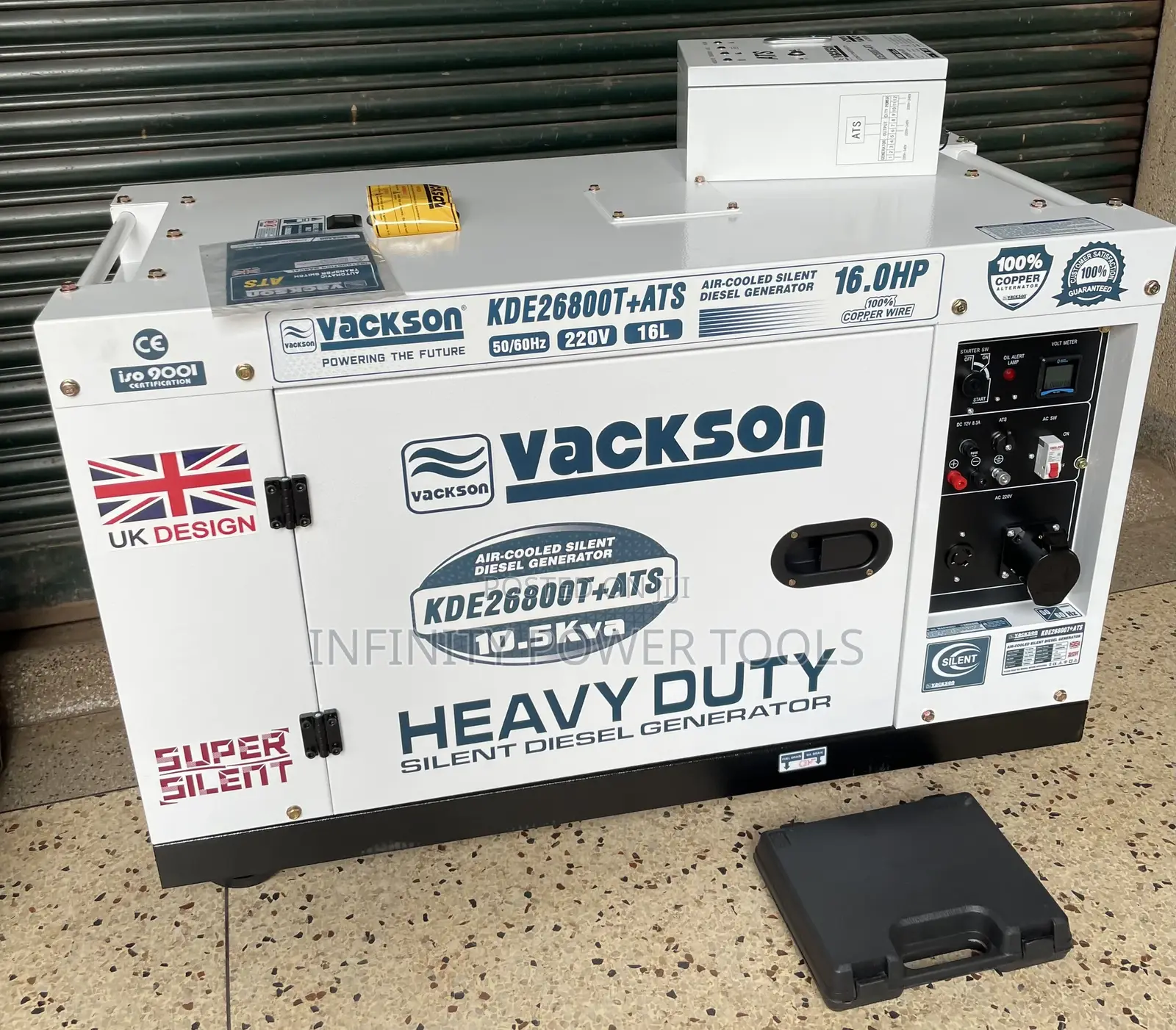 Super Silent Diesel Generator 10.5kva With ATS(Vackson)