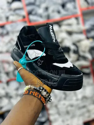 Naked Wolfe Triple Black Sneakers. New.