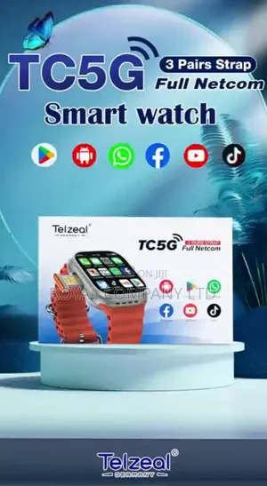 Tc5g Telzeal Germany Smart Watch /Dual Camera $ SIM Card