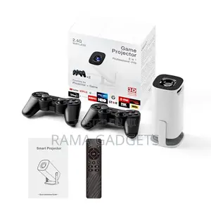Bluetooth Smart Projector With Handheld Game Controllers