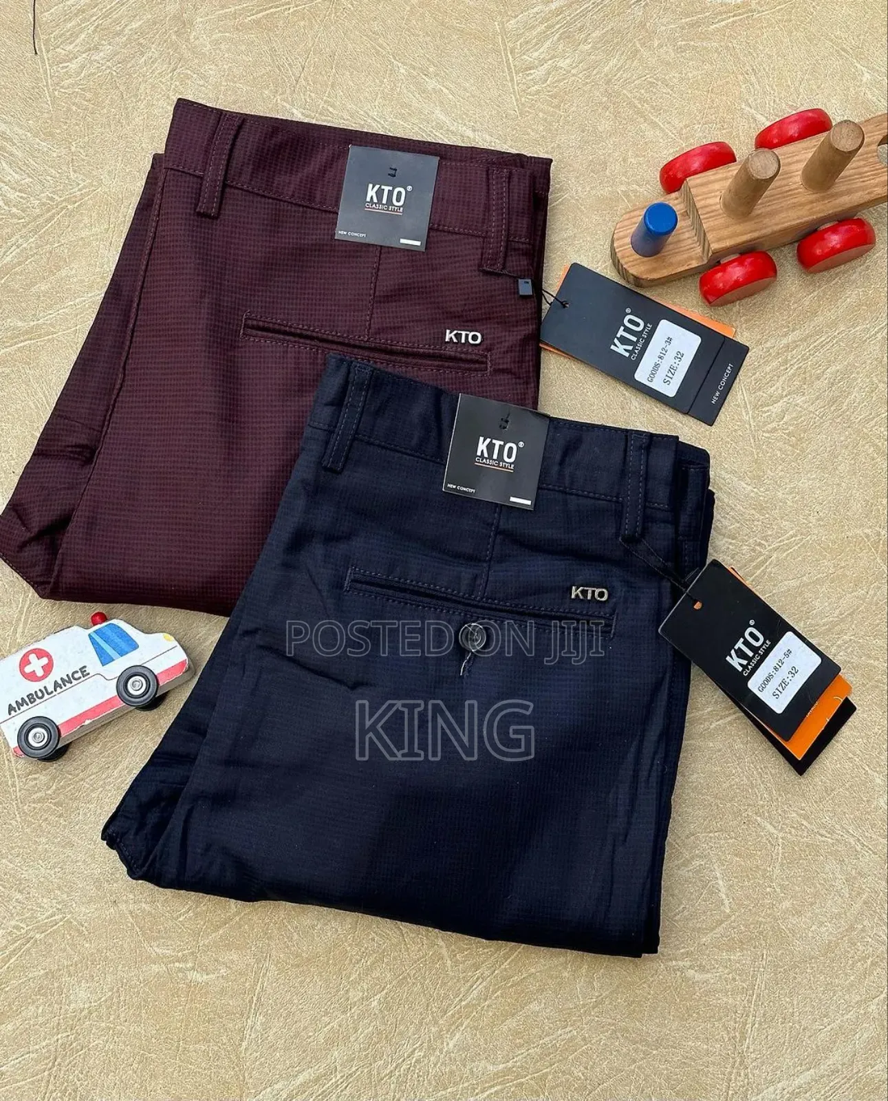 Men Kaki Trousers. Classic Fit New