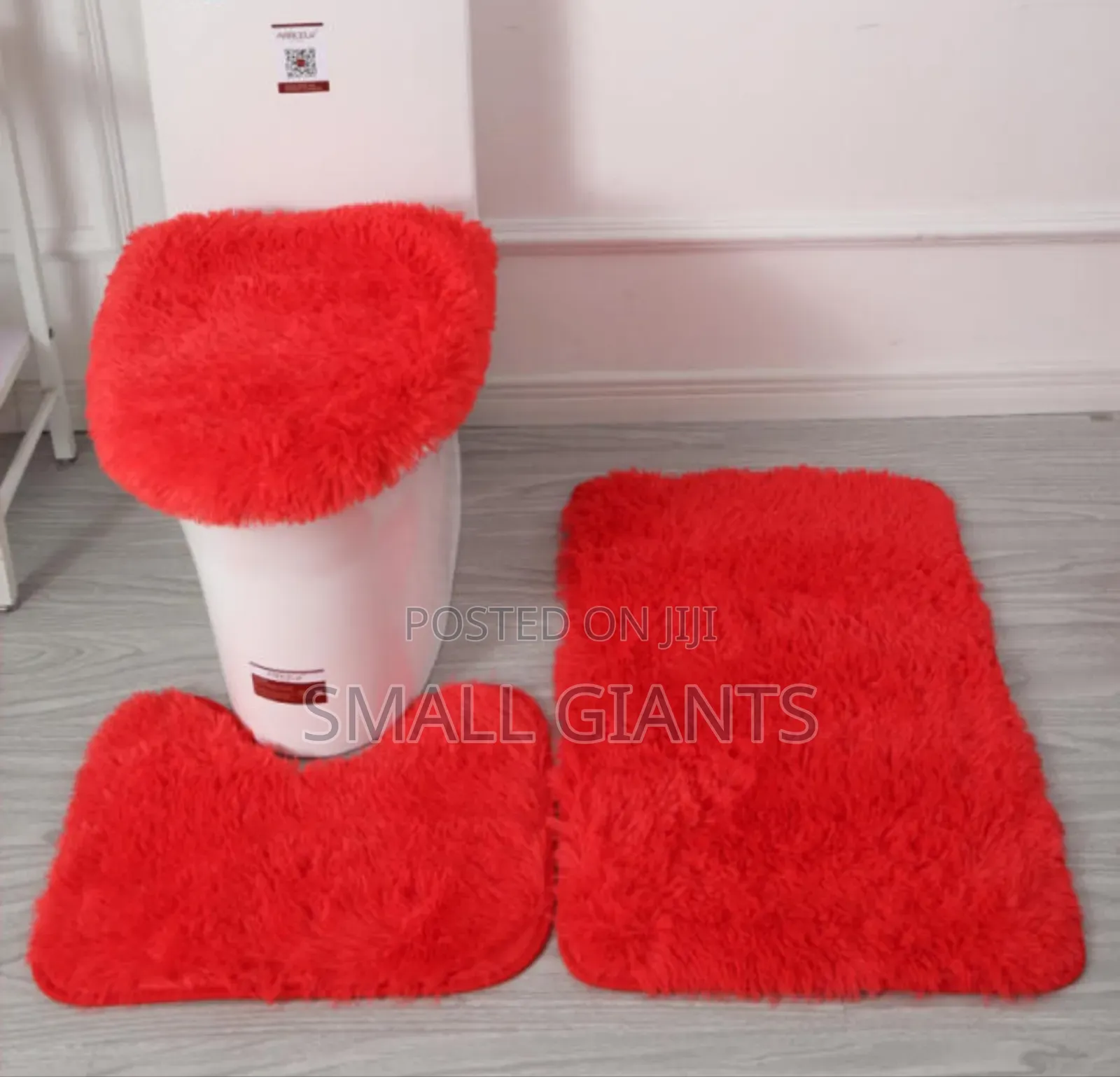 3 in 1 Simple Plain Toilet Bath Mats