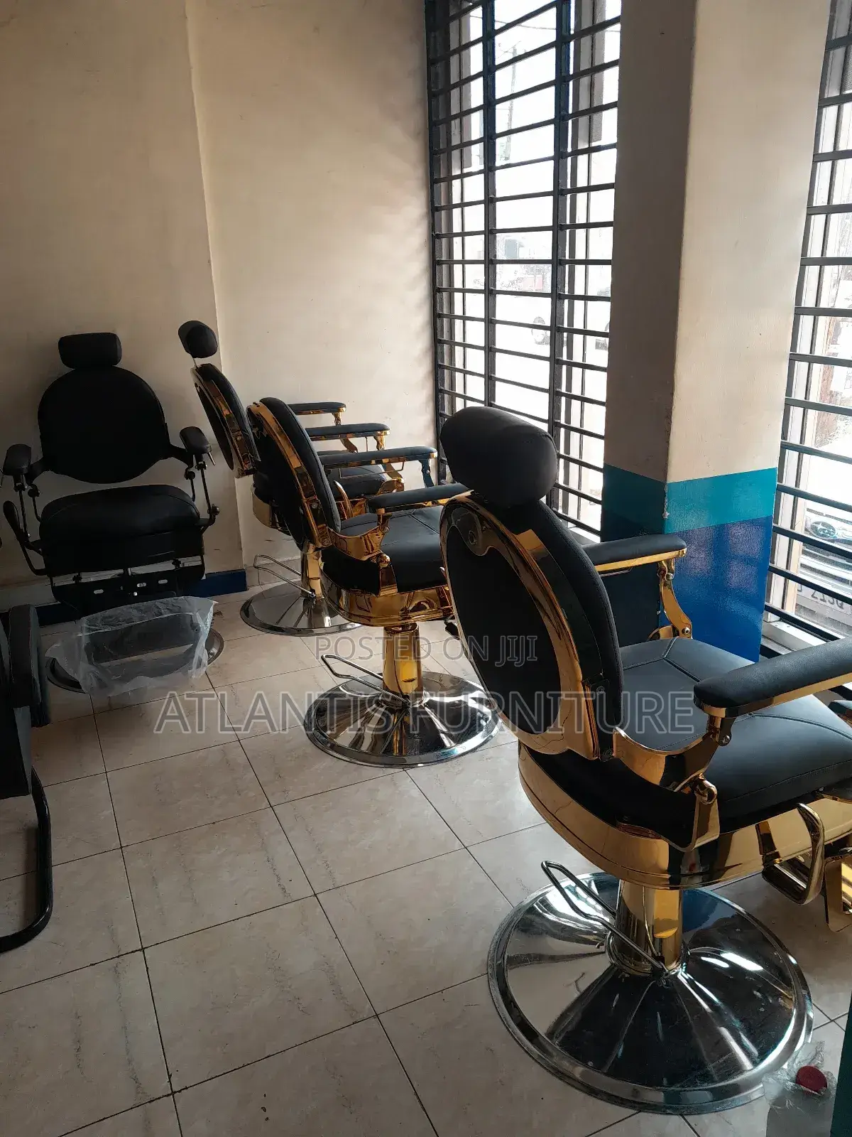 Gold Back Barber Chair